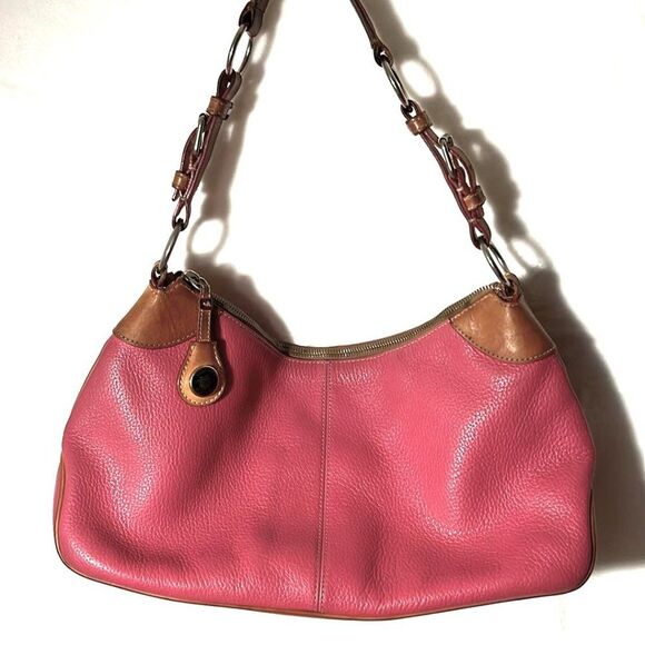 Dooney & Bourke Pink Pebbled Leather Bag - GUC - Picture 1 of 9